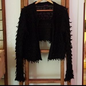 MATERIAL GIRL FRAY CARDIGAN